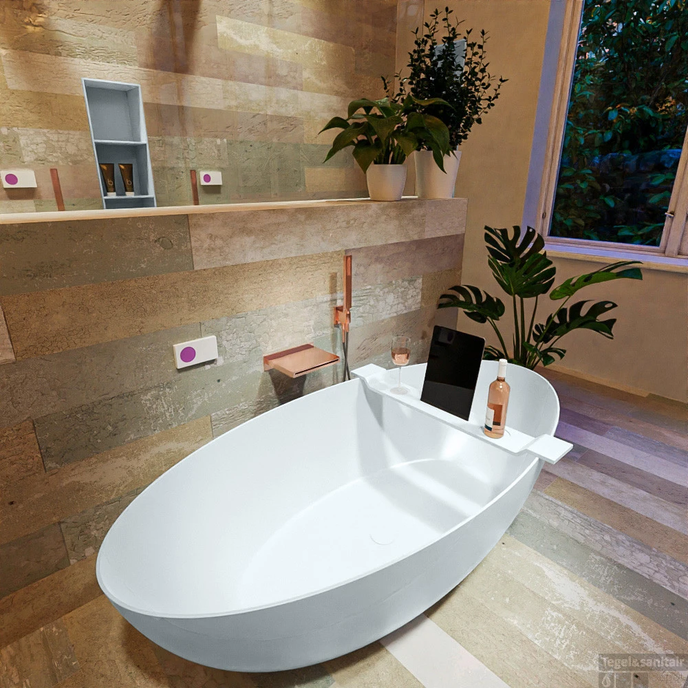 FLOAT Vrijstaand Bad 170x80cm Kleur Clay / Clay 5 FLOAT Vrijstaand Bad 170x80cm Kleur Clay / Clay - Afbeelding 5