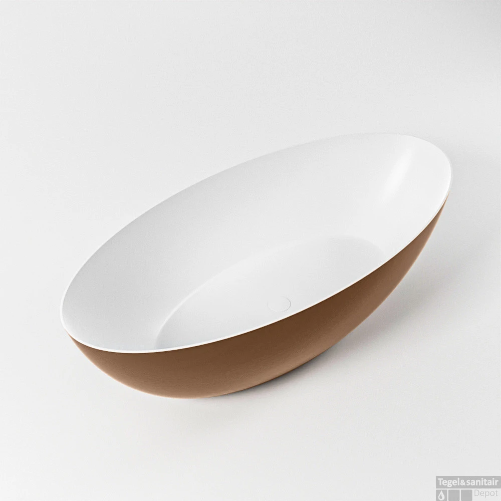 FLOAT Vrijstaand Bad 170x80cm Kleur Rust / Talc 1 FLOAT Vrijstaand Bad 170x80cm Kleur Rust / Talc