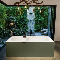 FREEZE Vrijstaand Bad 180x85cm Kleur Army / Talc -Winkel Voor Badkamerdouchebenodigdheden freeze 2 00010