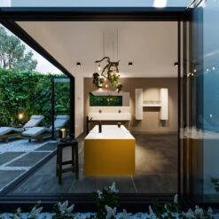 FREEZE Vrijstaand Bad 180x85cm Kleur Ocher / Talc -Winkel Voor Badkamerdouchebenodigdheden freeze 3 00014