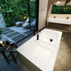 FREEZE Vrijstaand Bad 180x85cm Kleur Army / Talc -Winkel Voor Badkamerdouchebenodigdheden freeze 4 00010