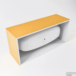 FREEZE Vrijstaand Bad 180x85cm Kleur Ocher / Talc -Winkel Voor Badkamerdouchebenodigdheden freeze google 2 00014