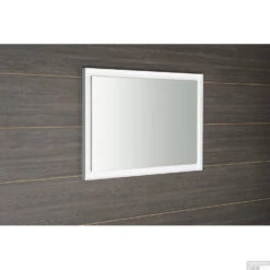 Badkamerspiegel Sapho Flut 100x70 Cm LED-Verlichting Omlijsting Wit -Winkel Voor Badkamerdouchebenodigdheden ft100 badkamerspiegel sapho flut 100x70 cm led verlichting omlijsting wit 4