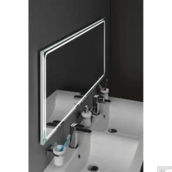 Badkamerspiegel Sapho Gemini II 110x65 Cm LED-Strips 12 Badkamerspiegel Sapho Gemini II 110x65 Cm LED-Strips -Winkel Voor Badkamerdouchebenodigdheden gm110 badkamerspiegel sapho gemini ii 110x65 cm led strips 5