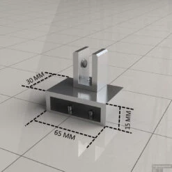 Haakse Glaskoppeling Chroom Draaibaar Tbv Stabilisatiestang -Winkel Voor Badkamerdouchebenodigdheden haakse glaskoppeling draaibaar tbv stabilisatiestang technisch