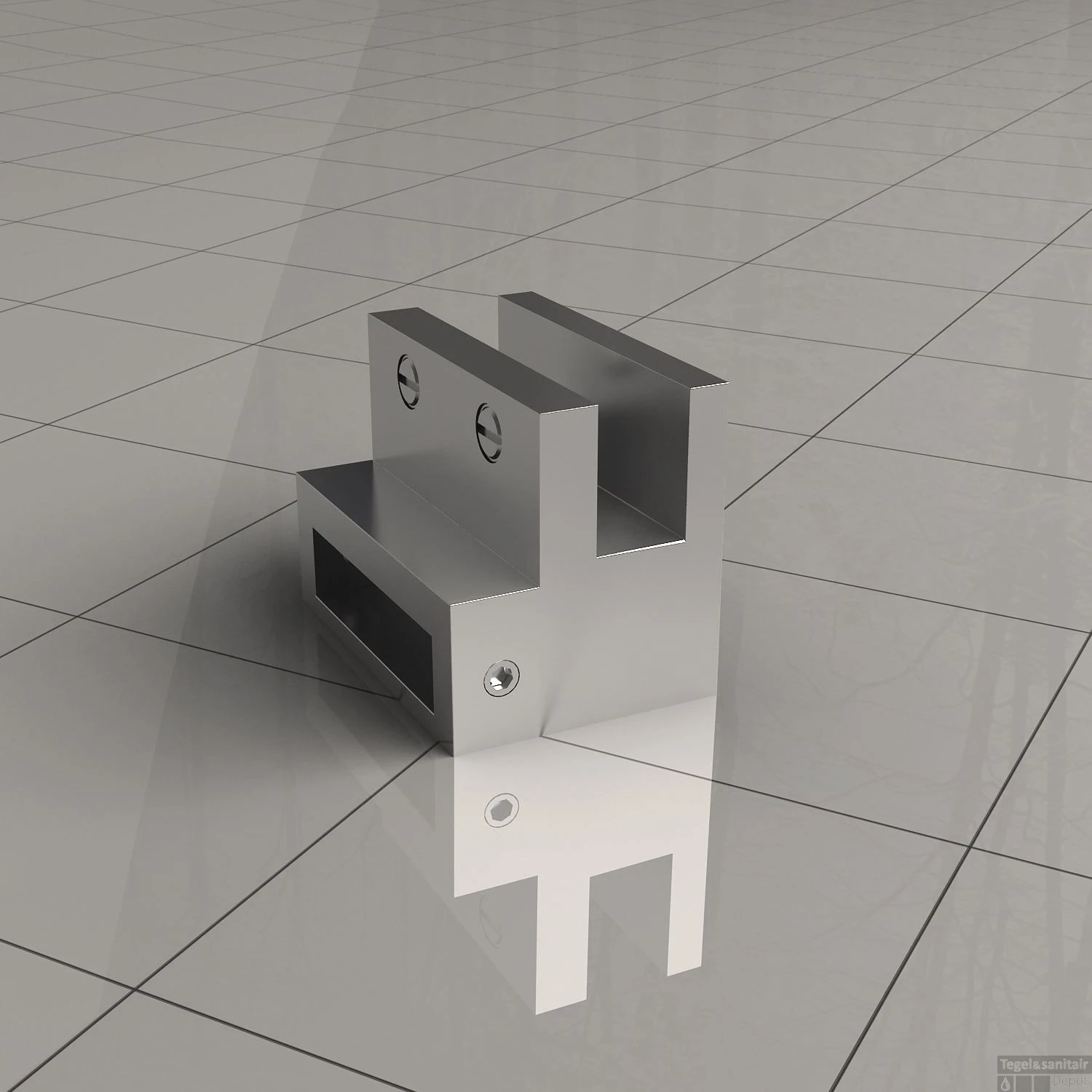 Haakse Glaskoppeling Chroom Tbv Stabilisatiestang 2 Haakse Glaskoppeling Chroom Tbv Stabilisatiestang - Afbeelding 2