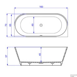 Half Vrijstaand Bad Arcqua Pinto Back To Wall 160x70x57 Cm Mat Zwart 5 Half Vrijstaand Bad Arcqua Pinto Back To Wall 160x70x57 Cm Mat Zwart -Winkel Voor Badkamerdouchebenodigdheden half vrijstaand bad bws pinto back to wall 160x70x57 cm mat zwart tec