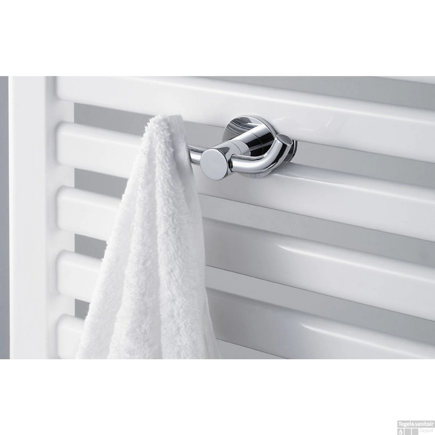 Handdoekhaak Dubbel Voor Radiatoren Haceka Adoria Oase 7,3x3,9 Cm Chroom 2 Handdoekhaak Dubbel Voor Radiatoren Haceka Adoria Oase 7,3x3,9 Cm Chroom - Afbeelding 2