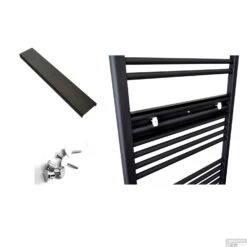 Handdoekhouder Paneel Sanicare 52x9x3 Cm Wit Met 3 Chromen Handdoekknoppen -Winkel Voor Badkamerdouchebenodigdheden handdoekhouder paneel sanicare 52x9x3 cm wit met 3 chromen handdoekknoppen sfeer1