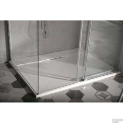 Douchebak Gegoten Marmer Sapho Irena 160x100x3.5 Cm Rechthoek Wit -Winkel Voor Badkamerdouchebenodigdheden hi160100 douchebak marmer sapho irena 160x100x3.5 cm rechthoek wit 3