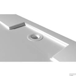 Douchebak Gegoten Marmer Sapho Irena 160x100x3.5 Cm Rechthoek Wit -Winkel Voor Badkamerdouchebenodigdheden hi160100 douchebak marmer sapho irena 160x100x3.5 cm rechthoek wit 4