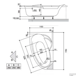 Hoekbad Allibert Ladvia 175x110 Asymmetrisch Rechts 6 Hoekbad Allibert Ladvia 175x110 Asymmetrisch Rechts -Winkel Voor Badkamerdouchebenodigdheden hoekbad allibert ladvia 175x110 asymmetrisch rechts tech2