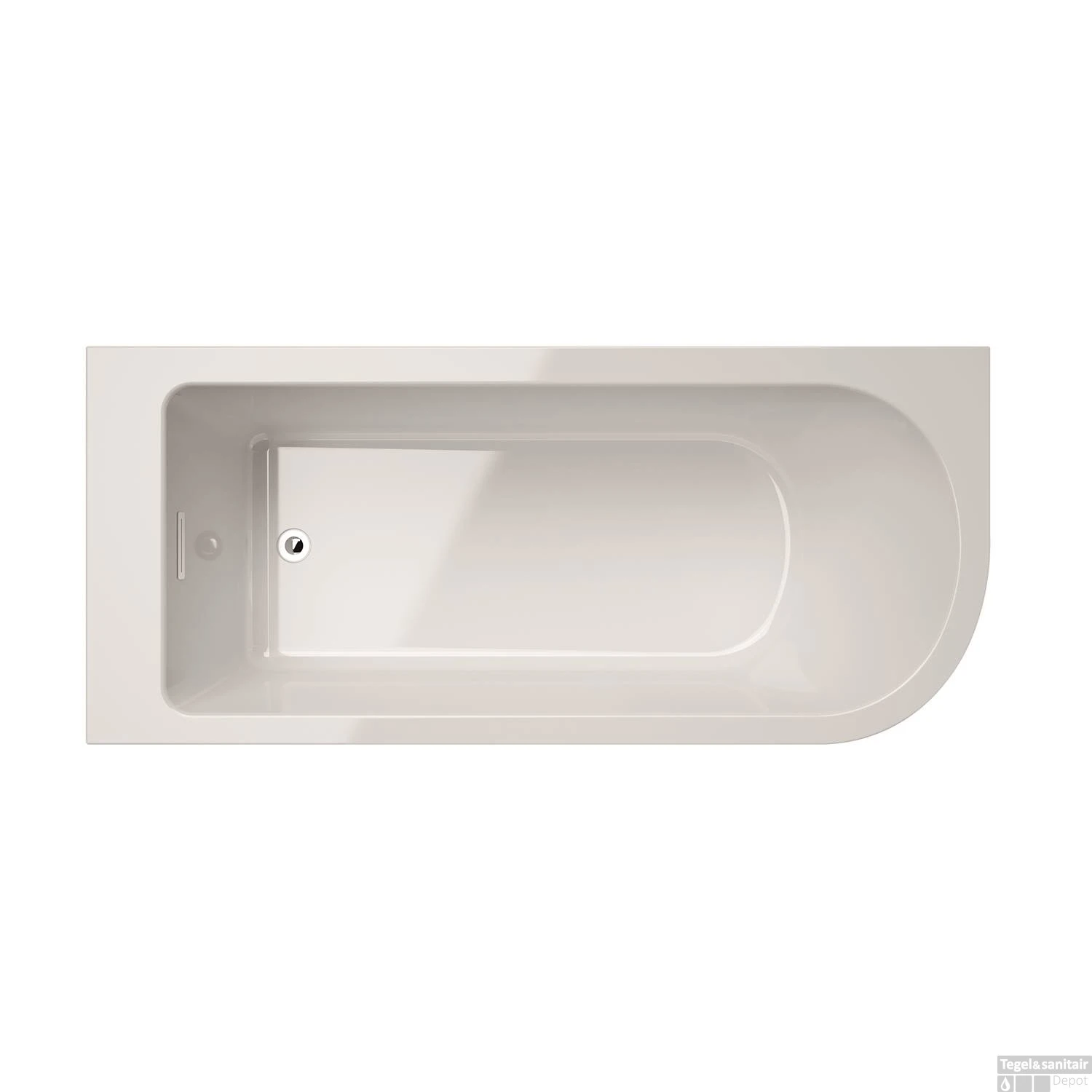 Hoekbad Allibert Serena 170x75x56 Cm Wit Links 1 Hoekbad Allibert Serena 170x75x56 Cm Wit Links