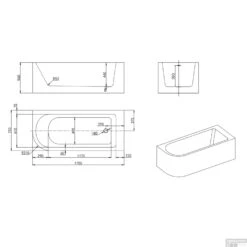 Hoekbad Allibert Serena 170x75x56 Cm Wit Rechts 13 Hoekbad Allibert Serena 170x75x56 Cm Wit Rechts -Winkel Voor Badkamerdouchebenodigdheden hoekbad allibert serena 170x75x56 cm wit tec