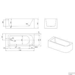 Hoekbad Allibert Serena 170x75x56 Cm Wit Links 13 Hoekbad Allibert Serena 170x75x56 Cm Wit Links -Winkel Voor Badkamerdouchebenodigdheden hoekbad allibert serena 170x75x56 cm wit links tec