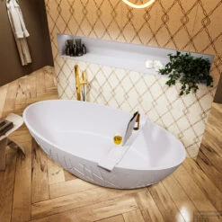 HOLM Vrijstaand Bad 180x85cm Kleur Cale / Cale 13 HOLM Vrijstaand Bad 180x85cm Kleur Cale / Cale -Winkel Voor Badkamerdouchebenodigdheden holm 4 00021