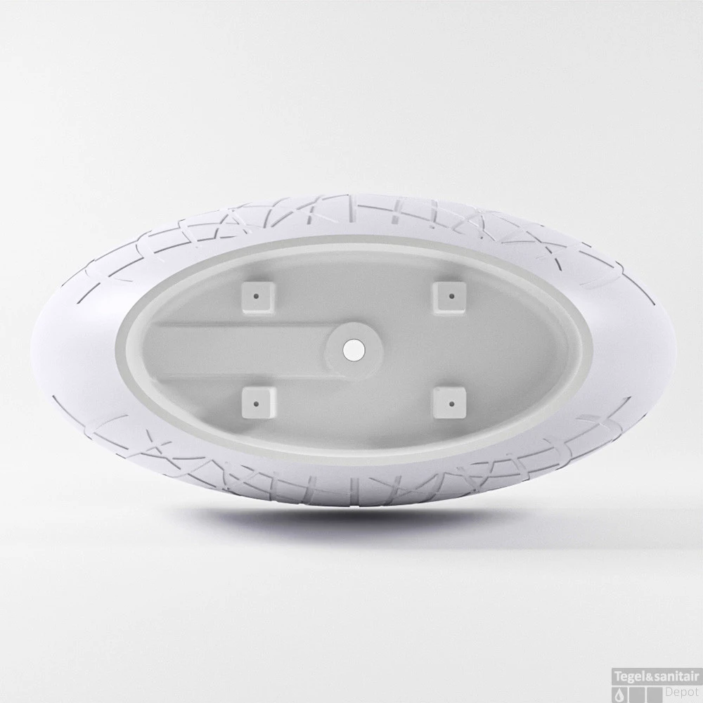 HOLM Vrijstaand Bad 180x85cm Kleur Cale / Cale 7 HOLM Vrijstaand Bad 180x85cm Kleur Cale / Cale - Afbeelding 7