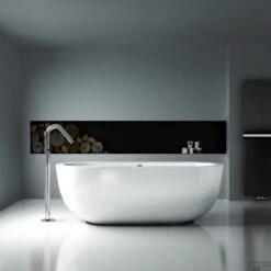 Clou InBe Vrijstaand Ligbad Ovaal 180x85x61 Cm Met Overloop Acryl Wit -Winkel Voor Badkamerdouchebenodigdheden ib 05.40102 k