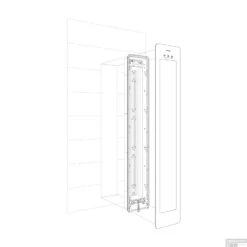 Sunshower Plus L Round Infrarood En UV-licht 185x33 Cm Inbouw - Opbouw Vlak Of Hoek Black 14 Sunshower Plus L Round Infrarood En UV-licht 185x33 Cm Inbouw - Opbouw Vlak Of Hoek Black -Winkel Voor Badkamerdouchebenodigdheden inbouw geen douchekop exploded view v2 01 2 1