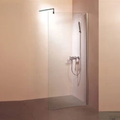 Sanilux Douchewand Deluxe 10mm | Muurprofiel | EasyClean | Inloopdouche (Alle Maten) -Winkel Voor Badkamerdouchebenodigdheden inloopdouche sanilux deluxe alle maten shop