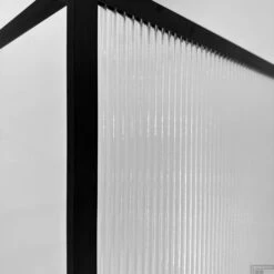 BWS Douchewand Ribbel 120x200 | Helder | Mat Zwart | Inloopdouche -Winkel Voor Badkamerdouchebenodigdheden inloopdouche bws rib 120x200 geribbeld helder glas mat zwart 3