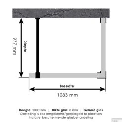 Inloopdouche Compleet Just Creating Profielloos 100x110x200 Cm Reversed Gunmetal -Winkel Voor Badkamerdouchebenodigdheden inloopdouche compleet just creating profielloos 100x110x200 cm reversed gunmetal tec