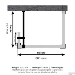 Inloopdouche Compleet Just Creating Profielloos 100x90/30 Cm Reversed Gunmetal -Winkel Voor Badkamerdouchebenodigdheden inloopdouche compleet just creating profielloos 100x90 30 cm reversed gunmetal tec