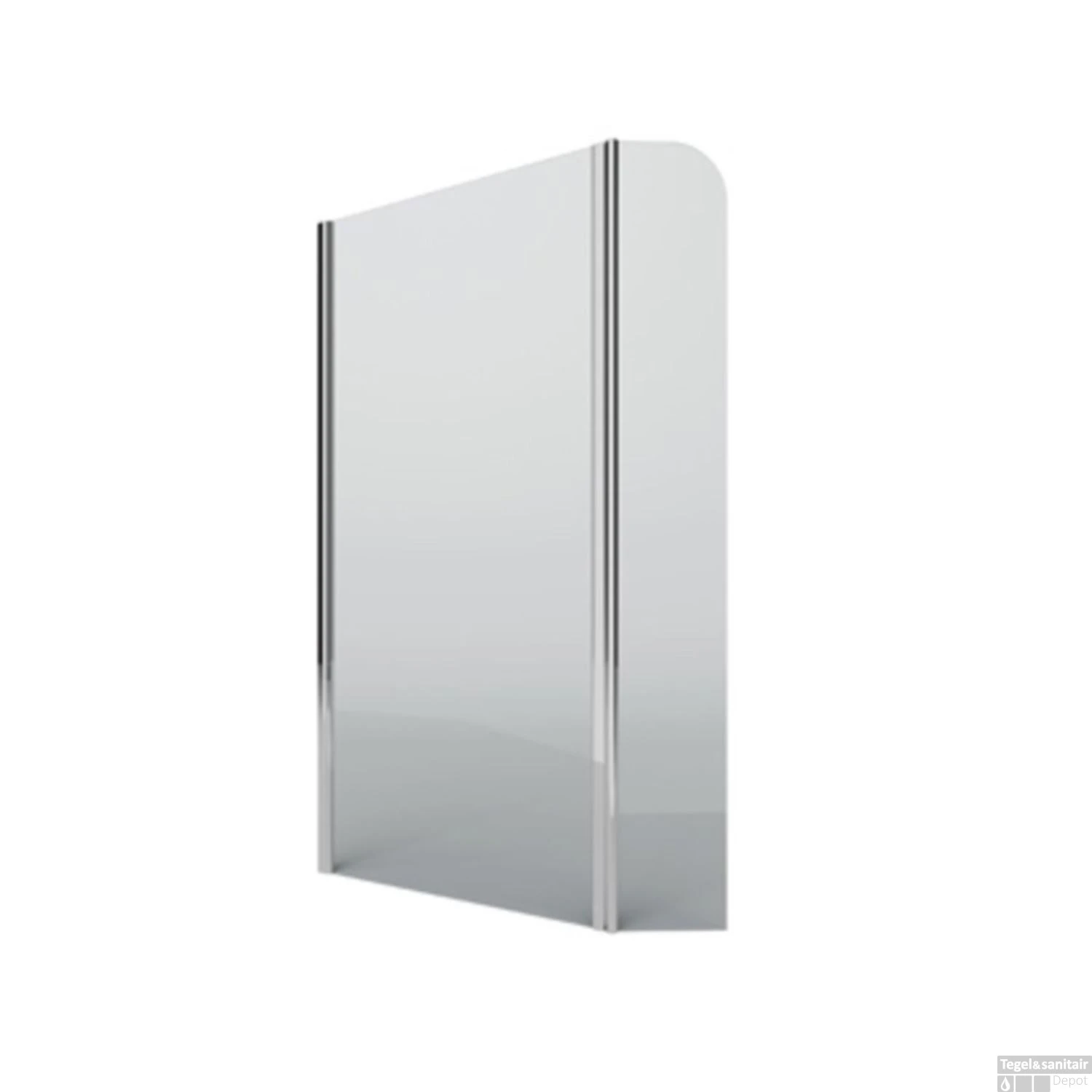 Inloopdouche Met Draaibare Zijwand 90x30x200 Cm 6mm Chroom