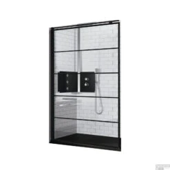 Inloopdouche Novellini Kuadra H Stripes 160x200 Cm Helder Glas Mat Zwart Profiel 5 Inloopdouche Novellini Kuadra H Stripes 160x200 Cm Helder Glas Mat Zwart Profiel -Winkel Voor Badkamerdouchebenodigdheden inloopdouche novellini kuadrra h stripes 160x200 cm shop