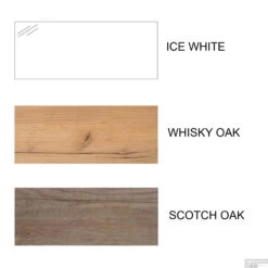 Spiegelkast BWS Salt 2 Deuren Met LED 74x60 Cm Incl. Planchetten Whisky Oak -Winkel Voor Badkamerdouchebenodigdheden kleurstalen 19