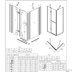 Douchecabine Lacus Capraia 120 Cm Klapdeur 8mm Helder Nanoglas -Winkel Voor Badkamerdouchebenodigdheden lacus capraia tech 9