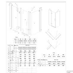 Nisdeur Lacus Elba 8mm Helder Nanoglas Met Binnen En Buiten Klapdeur (ALLE MATEN) -Winkel Voor Badkamerdouchebenodigdheden lacus elba tech 28