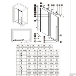 Nisdeur Lacus Procida 120x210 Cm 8mm Nano Helder Glas -Winkel Voor Badkamerdouchebenodigdheden lacus procida porta tech 7