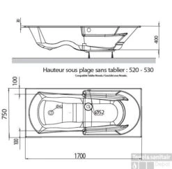Ligbad Allibert Moovance Rechthoek Toplax Duobad Wit 170x75 Cm -Winkel Voor Badkamerdouchebenodigdheden ligbad allibert moovance rechthoek toplax duobad wit 170x75 cm tech