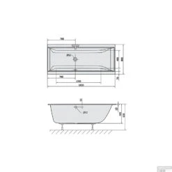 Ligbad Polysan Cleo Slim Inbouw 180x80x48 Cm Wit 7 Ligbad Polysan Cleo Slim Inbouw 180x80x48 Cm Wit -Winkel Voor Badkamerdouchebenodigdheden ligbad polysan cleo slim inbouw 180x80x48 cm wit sph95611s tech