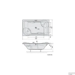 Ligbad Polysan Duo Inbouw 200x120x45 Cm Wit -Winkel Voor Badkamerdouchebenodigdheden ligbad polysan duo inbouw 200x120x45 cm wit sph16111 tech