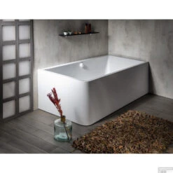 Ligbad Polysan Marlene 195x85x63 Cm Asymmetrisch Rechts Wit