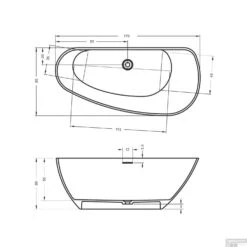 Ligbad Riho Granada Vrijstaand Rechts 170x80 Cm Mat Wit -Winkel Voor Badkamerdouchebenodigdheden ligbad riho granada vrijstaand 170x80 cm mat wit tech