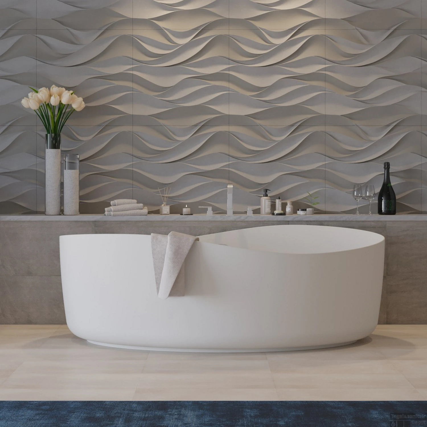 Ligbad Vrijstaand Ideavit Solidharmony 175x100x65 Cm Solid Surface Mat Wit 1 Ligbad Vrijstaand Ideavit Solidharmony 175x100x65 Cm Solid Surface Mat Wit