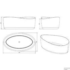 Ligbad Vrijstaand Ideavit Solidharmony 175x100x65 Cm Solid Surface Mat Wit 7 Ligbad Vrijstaand Ideavit Solidharmony 175x100x65 Cm Solid Surface Mat Wit -Winkel Voor Badkamerdouchebenodigdheden ligbad vrijstaand ideavit solidharmony 175x100x65 cm solid surface mat wit tec