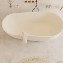 Ligbad Vrijstaand Ideavit Solidsurf 170x88x56 Cm Solid Surface Mat Wit -Winkel Voor Badkamerdouchebenodigdheden ligbad vrijstaand ideavit solidsurf 170x88x56 cm solid surface mat wit sfeer