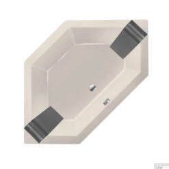 Ligbad Xenz Society 145 6-hoekig 145x145x50 Cm Inbouw Acryl Pergamon