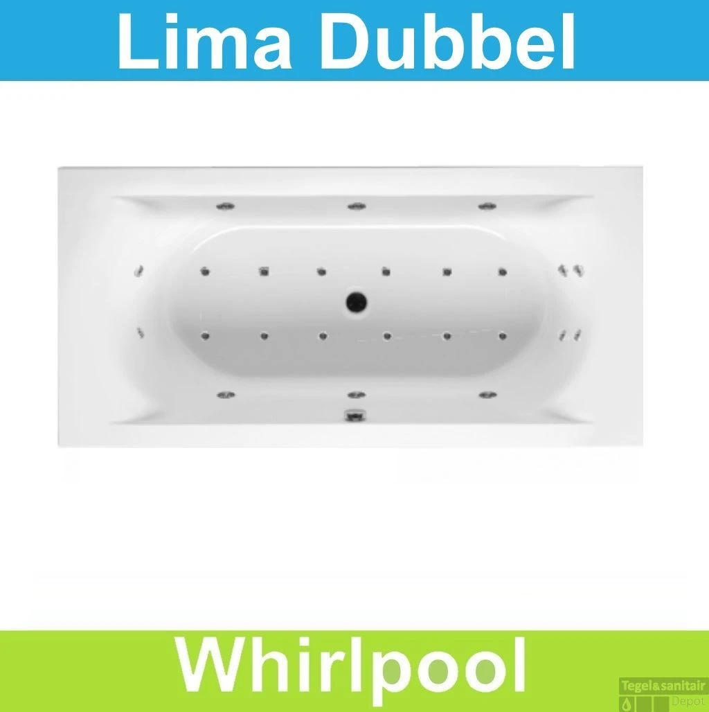 Ligbad Riho Lima 160x70 Cm Whirlpool Dubbel Systeem 1 Ligbad Riho Lima 160x70 Cm Whirlpool Dubbel Systeem