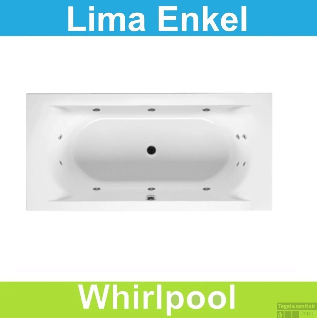 Ligbad Riho Lima 150x70 Cm Whirlpool Enkel Systeem 1 Ligbad Riho Lima 150x70 Cm Whirlpool Enkel Systeem