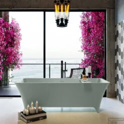 LUNDY Vrijstaand Bad 170x75cm Kleur Greey / Greey -Winkel Voor Badkamerdouchebenodigdheden lundy 2 00018