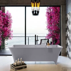 LUNDY Vrijstaand Bad 170x75cm Kleur Cale / Cale -Winkel Voor Badkamerdouchebenodigdheden lundy 2 00021