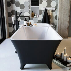 LUNDY Vrijstaand Bad 170x75cm Kleur Urban / Talc 16 LUNDY Vrijstaand Bad 170x75cm Kleur Urban / Talc -Winkel Voor Badkamerdouchebenodigdheden lundy 5 00003