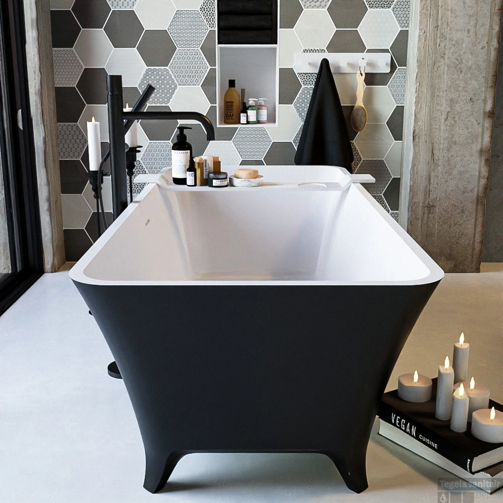 LUNDY Vrijstaand Bad 170x75cm Kleur Urban / Talc 6 LUNDY Vrijstaand Bad 170x75cm Kleur Urban / Talc - Afbeelding 6