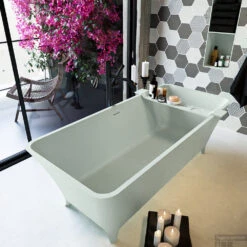 LUNDY Vrijstaand Bad 170x75cm Kleur Greey / Greey -Winkel Voor Badkamerdouchebenodigdheden lundy 6 00018