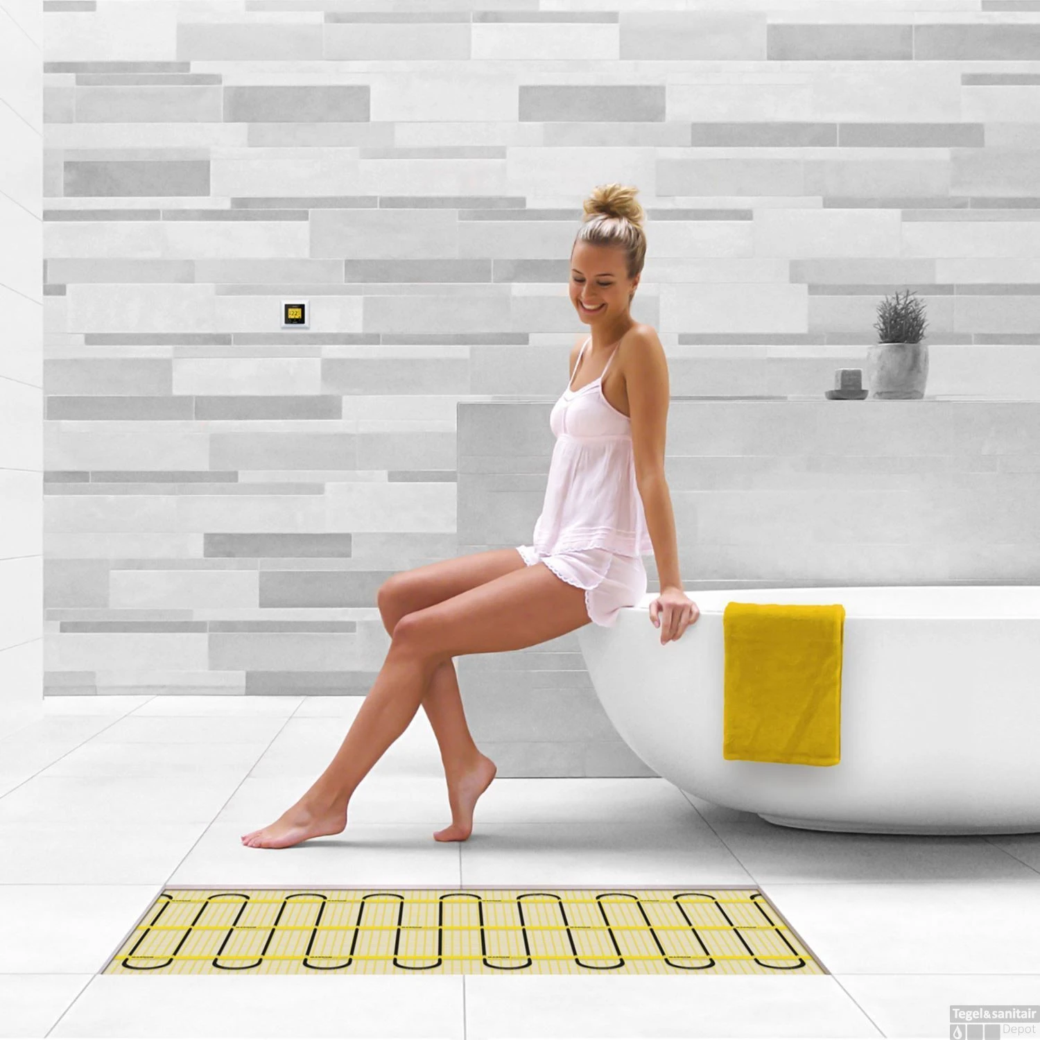 Elektrische Vloerverwarming Magnum Mat Incl. Klokthermostaat 1 M2 5 Elektrische Vloerverwarming Magnum Mat Incl. Klokthermostaat 1 M2 - Afbeelding 5